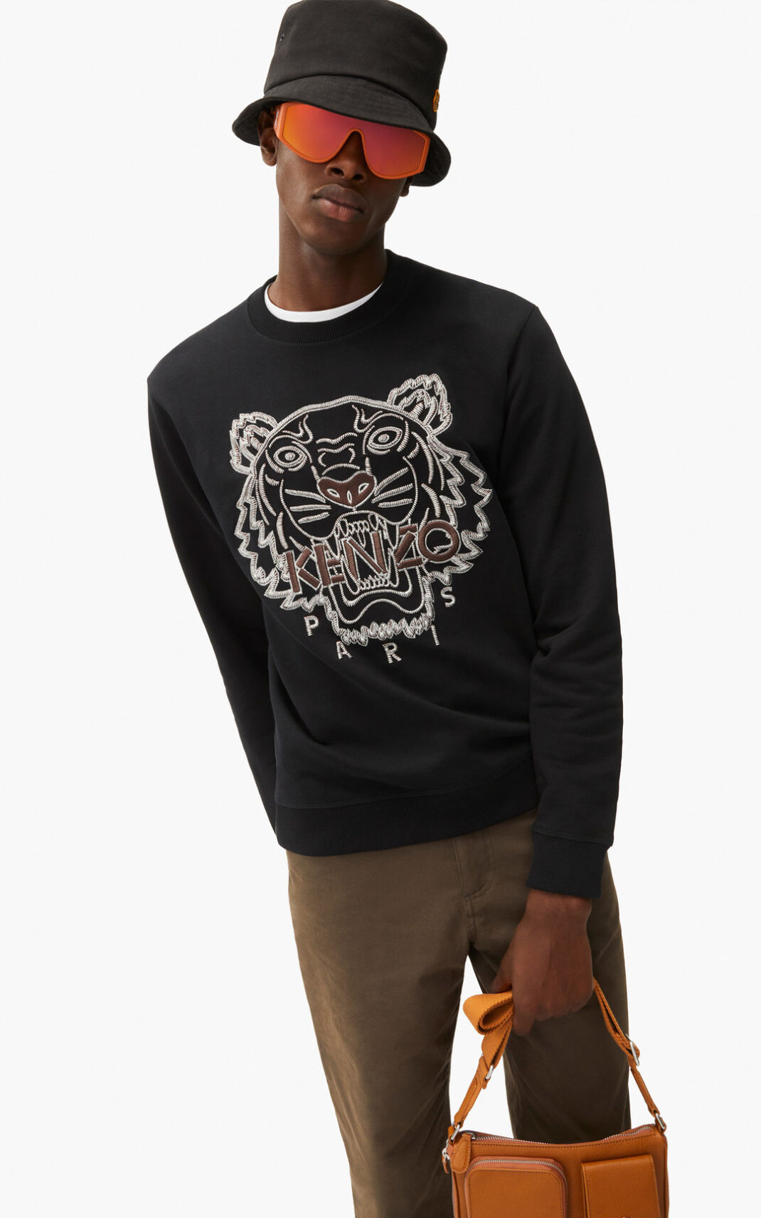 Kenzo Tiger Sudadera Hombre Negras | 9248305-SE